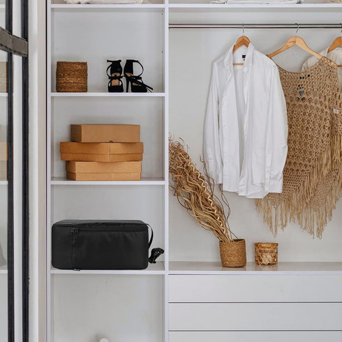 Beautyflier Portable Travel Steamer Bag for Conair Clothes Steamer, Handheld Steamer Holder with Strap (Black)
