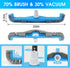 20" 2 1 1-1/4" 1-1/2" TidyMister in Pool Brush Vacuum Head with Swivel Hose Connection & Sturdy Nylon Bristles