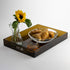 16"x12" ATZYmolin Large Acrylic Serving Tray Decorative Ottoman Coffee Table Vanity Tray Tea Fruit Platter Snack