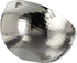 Hammered 6-Inch Stainless Steel Dual Angle Serving Bowl, Silver