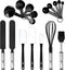 Silicone Spatula Set - 17 Piece Baking Utensils, Nylon and Stainless Steel, Non Stick Bakeware Collection