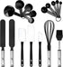 Silicone Spatula Set - 17 Piece Baking Utensils, Nylon and Stainless Steel, Non Stick Bakeware Collection