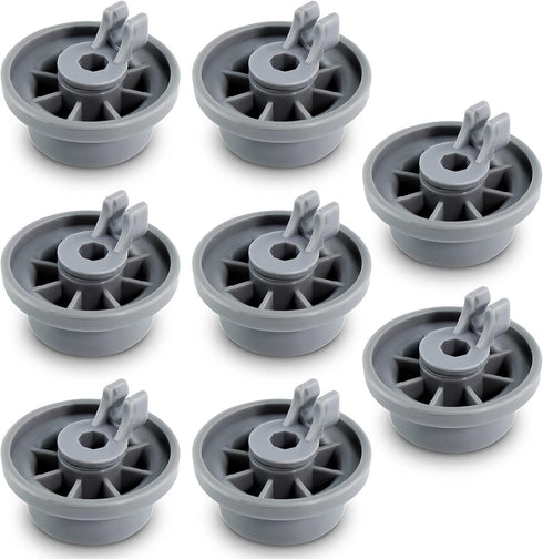 8 Packs Dishwasher Wheels Lower Rack 165314 Fit for Bosch, Replaces Dish Rack Part Number 420198 AP2802428 PS3439123