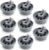8 Packs Dishwasher Wheels Lower Rack 165314 Fit for Bosch, Replaces Dish Rack Part Number 420198 AP2802428 PS3439123
