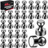 LOVIMAG 40Pcs Black Refrigerator Magnets, Strong Metal Magnets for Whiteboard, Small Fridge Magnets for Office and
