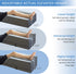 KingPavonini 4-Height Adjustable Leg Elevation Pillows for After Surgery, Memory Foam with 3 Handles and Insert Pad,
