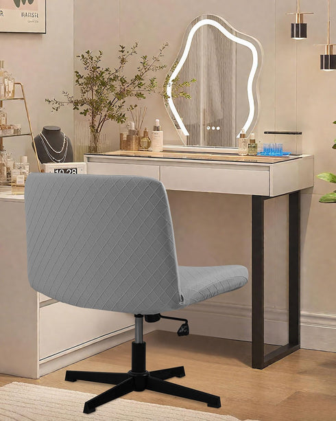 Armless YISUN Waterproof Criss Cross Chair Cover, Stretch Chair Slipcover Washable Removable Office Desk Chair Covers