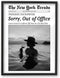 iHery Small 8x10in Natural Black OAK Wood Trendy Newspaper Framed Wall Art,