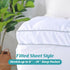 EVOLIVE Microfiber Mattress Topper Pillow Cover Quilted Fitted Protector 8"-18" Deep Pocket Cooling Mattress Topper