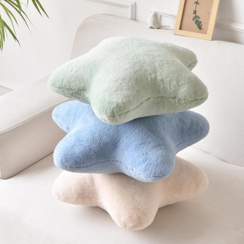 15" 15" 15") Xiashrk Star Pillow, Decorative Throw Pillows for Bed Couch, Star Shaped Pillow Plush Floor Cushions Room
