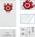 12 Pack FJM Vacuum Bags Compatible with Miele FJM Bags, Include Pre-Motor and Post-Motor Filters