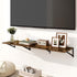 12 Inch Set 2, 16W 12D Fun Memories Floating Shelves for Wall, Deep Floating Shelves of x Large Wall Shelf with Sturdy
