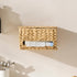 Countertop YANGQIHOME Trash Bag Dispenser with Lid, Water Hyacinth Plastic Bag Holder & Grocery Bag Holder for Kitchen