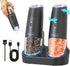 Ringco Gravity Electric Salt and Pepper Grinder Set with Charging Base, Automatic
