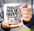 Retreez Funny Mug - Poodles Make Me Happy You, Not So Much - 11 Oz Ceramic Coffee Mugs