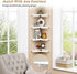 Set 4, Forbena White Corner Floating Shelves for Wall of Rounded Corner Shelves Wall Mounted for Kids Bedroom Books