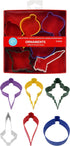 R&M International Christmas Ornament Cookie Cutters, Assorted Designs, 6-Piece Set