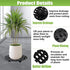 24 8 Inch QTLCOHD Pcs Plastic Plant Stand Black Plant Level Pot Elevator Riser Patio & Deck Floor Protector for Indoor