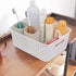 6-pack Plastic Weave Storage Basket, Small Basket, 10" x 7.48" x 4.13" in Blue and White