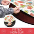 Covers For The Home Deluxe Elastic Edged Flannel Backed Vinyl Fitted Table Cover - Garden to Table Pattern