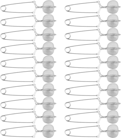 Yinder 72 Pcs Snap Ball Tea Strainer,Stainless Steel Snap Tea Infuser Mesh