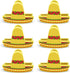 Sombrero Chip Clips, 6 Set Bag Clips for Food Storage, Snack Bag Sealer with Fun Mini Sombrero Hats