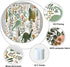 72x78 Inch Dinosaur Themed Bathroom Shower Curtain Green Dino Tropical Leaves with Hooks Waterproof Fabric Polyester