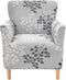 NILUOH Banquet Armchair Slipcover 1-Piece Stretch Chair Covers with Arms Printed Soft