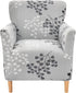 NILUOH Banquet Armchair Slipcover 1-Piece Stretch Chair Covers with Arms Printed Soft