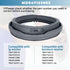 Upgraded MDS47123602 Washer Door Gasket Boot Seal Compatible with LG and Kenmore Washing Machines, Replaces AH3535210,