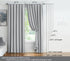 Pompom Full Blackout Curtains, Grey Window Curtains for Basement, 54 inches Thermal Insulated Room Darkening Drapes