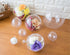 25 Set 50 Pieces Christmas Clear Plastic Fillable Ornaments, DIY Bath Bomb Mold, Acrylic Balls for Wedding Party Decor
