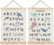 Supwhd Ocean Nursery Decor, Alphabet Numbers Ocean Animals Poster Hanger Frame, Sea