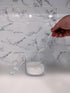 J&M DESIGN Clear Acrylic Sugar Bowl with Lid and Spoon, 8 oz Container Jar for Coffee Bar Accessories and Baking