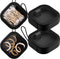 2 pcs Portable Hair Tie Organizer, Travel Qtip Holder, Bathroom Storage Dispenser for Cotton Swabs and Hair Accessories