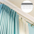 Jetec 60 Pcs Metal Curtain Track Hooks, S Shaped Small Drape Wire Hooks for Ceiling Drape Track (Silver)