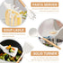 TeamFar Cooking Utensils Set, 12 Pcs Silicone Kitchen Gadgets for Nonstick Cookware, Wooden Handle Spatula Spoon