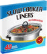 40 Slow Cooker Liners, Large Disposable Cooking Bags, Fit 3QT to 8QT for Slow Cooker, Oval & Round Pots