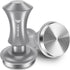 YMWVH 53.3mm Premium Barista Espresso Tamper, Silver with Dual Spring Loaded 100% Stainless Steel Base