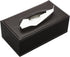 KINGFOM Rectangular PU Leather Tissue Box Cover - Brown Napkin Holder for Bathroom, Home, Office, Car