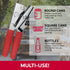 Chef-Master Commercial Can Opener, Multi-Purpose Manual with Anti-slip Grip Knobs, Easy Turn Knob, #90226