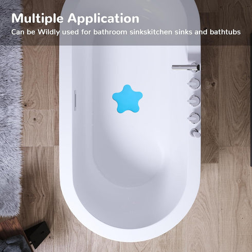 2 Pack Bathtub Stopper Tub Drain Plug Stopper, Adorable Universal Silicone Bath Drain Cover, Kids Tots Babies Gift