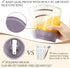 2 Pack 16oz SOLIGT Overnight Oats Containers with Lids, Folding Spoons and Divided Compartments for Fruit & Nuts, Small