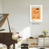 Heltrappe 08x10 inch Funky Orange Aperol Spritz Aesthetic Poster Modern Trendy Cocktail Alcohol Wall Art Framed Bar