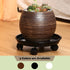4 Packs 11.8" Plant Caddy with Wheels Plastic Rolling Plant Stands Heavy-duty Plant Dolly with Casters Indoor Outdoor