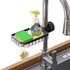 LONIN Sponge Holder Over Faucet Kitchen Sink Caddy Organizer, Stainless Steel Detachable Hanging