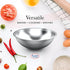 Alpine Cuisine 0.75-Quart Stainless Steel Kitchen Mixing Bowls, Heavy Duty Salad Bowls, Dishwasher Safe Prep Bowls