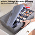 AARAINBOW 2 Packs Underwear Socks Ties Storage Organizer with Lids, Foldable Closet Drawer Organizer 60 Cells (30 Cell,