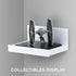 5.4" (SHELF180, Adhesive Small Floating Shelf for Speakers, Books, Plants, Cameras, Toys, Decor & More, Screwless Wall