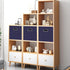Black Foldable Storage Cubes Bins, Fabric Storage Box Organizer with Dual Handles, Navy Blue